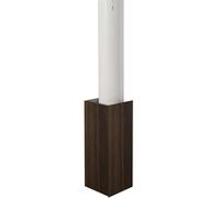 Indoor Paintable Hidden Duct Concealed Concealer, Walnut Brown PVC Pipe Hiders for Yard/Kitchen, Decoration Waterproof Pipe Hider Covering(40 x 20cm/16 x 8in)
