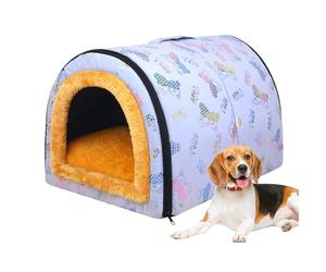 Indoor Pet Cave - Soft Nest Cave, Thermally Lined Structure, Weather Resistant Material, Sturdy Floor Support, Protective Hidden Design with Long Tail | Animal Slap