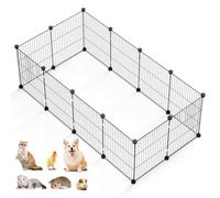 Indoor Pet Enclosure - Small Animal Cage for Guinea Pigs, Rabbits & Hamsters, Durable Metal Wire Playpen with Easy-to-Clean Design