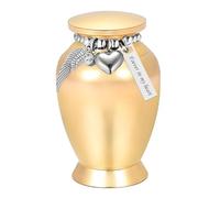 Indoor Pet Memorial Urn for Pet Owners, Threaded Lid Aluminum Container for Shelf Display, Compact Remembrance Piece Memorial Urn Cremation Aluminum Threaded Lid Home Remembrance Display Holder