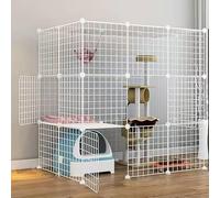 Indoor Pet Playpen with Detachable Doors for Small Animals, Extra Large Enclosure for Safe Play and Training