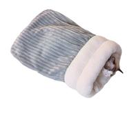 Indoor Pet Warm Retreat Bed Padded Winter Sleep Bag Resting Nest For Pet Snuggling Sleep 360 Wrap Supply Winter Cats House