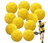 Indoor Pickle Balls, Indoor Pickle Balls - 12x Noise Reducing Pickle Balls | Outdoor High Visibility High Visibility Sports Accessories for Pickle Balls