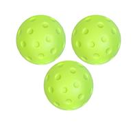 Indoor Pickleball Balls - 3X Silent Practice Pickleballs, 74mm Quiet Training Drills for Yards Gyms, Soft Hollow Ball with Bounce Control, Court Equipment, Lightweight Game Balls for Patio and Outdoor