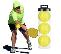 Indoor Pickleball Balls - Pack Of High-Performance|Durable Indoor Balls With High-Visibility, Consistent Bounce, & Control| Drilled Holes Airflow Hollow Practice