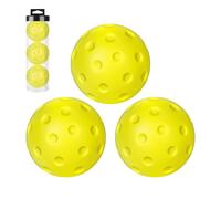 Indoor Pickleball Balls - Quiet Practice Ball Set, 74mm Soft Hollow Design, Lightweight Training Equipment | 3X Pickleballs for Warm Up Exercises, Backyard