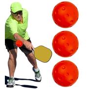 Indoor Pickleball Balls - Training Balls 3X Pack | Soft Warm Up Drill Equipment | Silent PU Foam 74mm Sports Accessories Core For Men Women Youth Backyard Wall Practice, Diameter 2.91 Inches