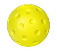 Indoor Pickleball Practice Ball - Muffle Sound During Home Drills | Yellow High Density Foam Finish | 7.4cm Size + 30 Grams Weight | Elastic PU Moulded Element - For Daily Training & Lounge