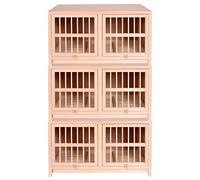 Indoor Pigeon Nest Box With Pull Out Tray, Bird Cage Large Size Solid Wood Pigeon Pairing Cage, Easy To Clean, Need To Install(35.4IN*3)