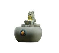 Indoor Pixiu Tabletop Waterfall Fountain Creative Circulating Water Fountain Decorative Water Feature Feng Shui Zen Decor Meditation for Living Room Relaxation(Grn)