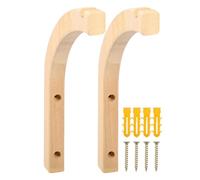 Indoor Plant Hanger - Plant Hooks 2X Indoor Wooden Plant Hanger | Plant Bracket Stable Curved Shape Wall Hooks for Home Bedroom Life