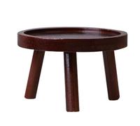 Indoor Plant Owner - Round House Plant Table Stand, Plant Support for Indoor House, Kitchen, Living Room, Bedroom, Study, Patio, Balcony Decoration Plant Stand Wooden Plant Stand
