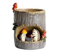 Indoor Plant Pots,Succulent Planter Pot Indoor Plant Flower Pots Novelty Desk Plant Pot with Micro Animals Landscape Style 1