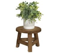 Indoor Plant Stand, Plant Holder Table, Wooden Presentation Stool for Indoor Plants, Round Plant Stool for Indoor Use, Living Room, Balcony, Kitchen, Study
