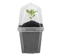 Indoor Plant Starter Pot with Clear Plastic Dome for Moisture Regulation and Airflow Balance During Early Growth Stages (1pcs)