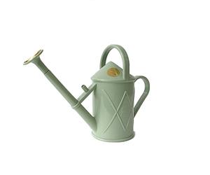 Indoor Plastic Watering Can | The HAWS The Bartley Burbler - Two Pint | Pot Waterer | Fine Spray Rose - Sage