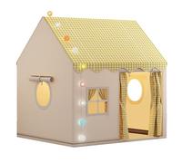 Indoor Playhouse - Building a Children's Playhouse, Secret | Private Bed Retreat for Role Play Fun for , Compact Soft Fabric House with Pull Back Doors for S