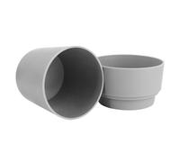 Indoor Pots For Plants - ABS 15.5 x 12.4 cm | Double Layer Container and Money Organiser | Multi-Purpose Storage for Cash Key Jewellery and Flower Planting for Garden Porch Patio Yard Lawn Home