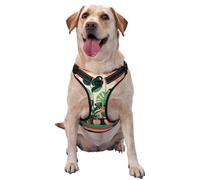 Indoor Potted Green Plants Small Printed pet Traction Vest - Suitable for Dog Walking, Hiking and Outdoor Adventures,