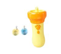 Indoor Pounce Toy, Electric Teaser Device with Button-Activated Motion, Silicone Build, Daily Home Interaction Electric Teaser Indoor Feline Pounce Button Silicone Body Home Routine Motion Pet