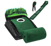 Indoor Putting Green Golf Mat - Indoor and Outdoor Training Putting Green Portable Indoor Professional Golfers Mini Games Indoor Outdoor