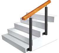 Indoor Railing Kits100cm Square Stair Baluster Posts with Adjustable 270° Bracket Metal Spindles Floor Mount ils 6pcs Colorful Banister Set