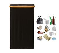 Indoor Recycling Bin - Sealing Garbage Can With Reusable Built-In Bag | Household Trash Can | Kitchen Recycling Container | Compartment Bin For Home & Office | Slim Space Saving Waste Sorter