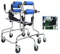 Indoor Rollator Strolley Trolley Walking Aid Seniors, Adult Children Cerebral Palsy Stroke Standing Frame Walking Aid The Disabled, 6/8 Wheel Seat, Height Adjustable