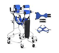 Indoor Rollator Strolley Trolley Walking Aid Seniors, Adult Walking Aid The Disabled, Standing Frame Wheel Assist Adjustable Height,