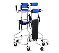 Indoor Rollator Strolley Trolley Walking Aid Seniors Standing Frame Adult Walking Aid The Disabled Adjustable Height,8 Wheels,A