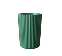Indoor Round Garbage Bin Bedroom Kitchen Living Room Uncovered Size Plastic Multi-color Paper Basket Trash Can Dumpster(Green,Large)