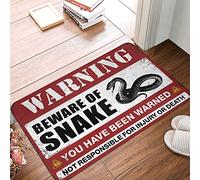 Indoor Rug for Entryway Beware of Snake Rug Halloween Bathroom Mat (Size : 20 * 32IN/50 * 80CM)