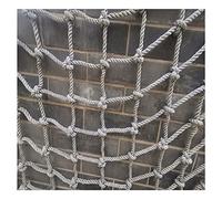 Indoor Safety Net Climbing Protection Net Balcony Guardrail Hemp Rope (8mm*8cm 1X9m/3.3X29.53ft) - Perfect for Home Décor and Child Safety.