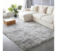 Indoor Shaggy Area Carpets 250 x 280 cm Extra Large Rectangular Size Shaggy Rug Carpets for Girls Boys Kids for Kids Room Nursery Dorm Classroom, Light Grey