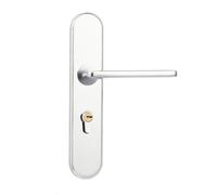 Indoor Silent Magnetic Locks Bedroom Door Anti-Theft Split Wooden(White-Fruit Peach5)
