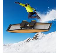 Indoor Simulated Ski Machine, Exercise Machine with Adjustable Resistance 0-100kg, Various Movements, Space Saving, Silent