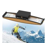Indoor Simulated Ski Machine, Multifunction Cardio Exercise Machine ,3D Cross Trainer, 150kg Load, for Waist, Abdomen and Leg Training, with Ski Poles and Mats,for Indoor Beginner Gym Waist Strength