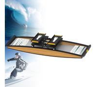 Indoor Simulated Ski Machine, Ski Exercise Equipment, Home Leg Pelvic Floor Muscle,for Waist, Abdomen and Leg Training,with Walking Stick and Floor Mat, Beginner Trainer, 150kg/330 Lbs Load