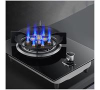 Indoor Single Burner Gas Hob - Portable Gas Stove, Table Top Cooker LPG/NG Cooker, 13 Cavities Tempered Glass Cooktop Burner, for Caravan Black Glass Freestanding Cooktop Camping Outdoor(LPG)