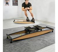 Indoor Ski Exercise Machine, Full-Body Ski Trainer for Cardio, Strength and Balance Workouts, Home Fitness Equipment with Adjustable Resistance