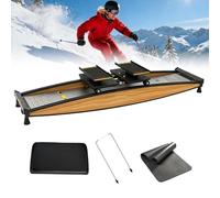 Indoor Ski Exercise Machine, Heavy Duty 3D Cross Trainer Ski Simulator, Rowing-Style Aerobic Equipment for Home Gym Fitness, Premium Quality Workout Device