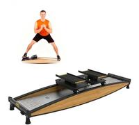 Indoor Ski Exercise Machine, Low-Impact Full Body Cardio Trainer, Max User Weight 150kg/330lb Adjustable 0-100kg Resistance, Safe & Joint-Friendly Equipment for Home Fitness(B)