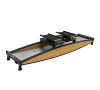 Indoor Ski Machine, Adjustable Resistance Ski Training Equipment, 150kg Capacity Full Body Workout for Waist Legs & Cardio Includes Poles and Mat Ideal for Home, Gym, or Ski Resort(A)