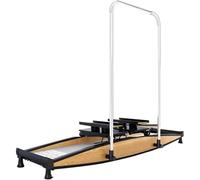 Indoor Ski Simulator Machine, Aerobic Ski Machine Exercise Equipment with Armrest, Adjustable Resistance and 150kg Load, Silent Operation for Gym & Home Training