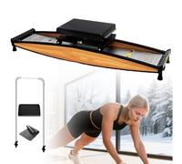 Indoor Ski Simulator, Quiet Durable Side-Slip Training Equipment, Smooth Gliding Home Exercise Machine for Balance Core Strength Fitness