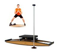 Indoor Ski Training Machine, Adjustable Ski Simulator for Cardio & Strength, Compact Design, Space-Saving Max User Weight 150kg/330lb Adjustable 0-100kg Resistance, Safe & Joint(B)