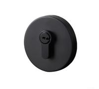 Indoor Sliding Door Lock Invisible Design with Zinc Alloy Material and Single Side Key Lock, Providing Reliable Security and Privacy (Round Black)