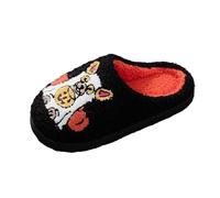 Indoor Slippers For Women Cozy Halloween Design With Pumpkin And Dog Pattern Soft Fleece Shoes For Indoor Outdoor Casual Wear Warm Plush Lining Non Slip Sole