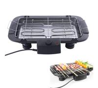 Indoor Smokeless Electric BBQ Grill,1500W Electric Portable Indoor Barbecue Portable Tabletop Kitchen Barbeque Griddle,5 Gear Temperature Adjustment