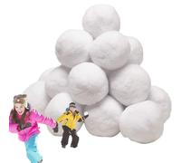 Indoor Snow Ball Set - 50 Artificial Snowballs in Reusable Non-Woven Bag, Safe and Soft Play Toys for Children | Ideal for Holiday Fun, Christmas Celebrations, Birthday Parties and Festive Activities
